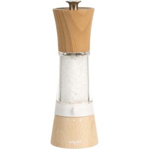 Moulin a sel - BISETTI - PISA - 18 cm - Bois / Acryl | Sel, Poivre ...