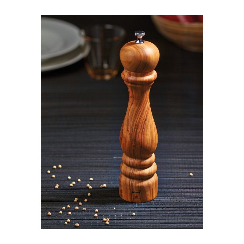 Salzmühle - BISETTI - ROMA - 25 cm - Walnuss |  Gewürzstände und Sa...