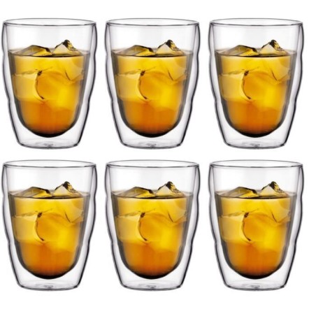Set of 6 thermo glasses - BODUM - Pilatus - Double wall - 0.25 l - ...