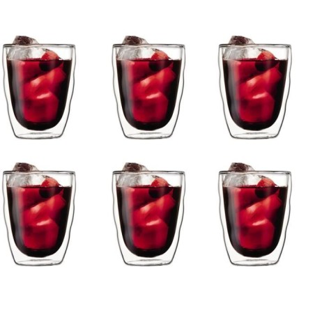 Set of 6 thermo glasses - BODUM - Pilatus - Double wall - 0.35 l - ...