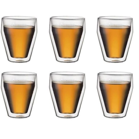 Set of 6 thermo glasses - BODUM - Titlis - Double wall - 0.25 l - T...