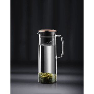 Pichet infuseur en verre - BODUM - Biasca - Couvercle cuivre avec f...