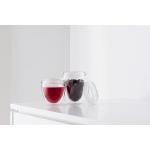 Set of 2 cups - BODUM - Pavina To Go - Double-walled plastic - Airt...