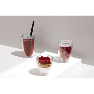 Set of 2 cups - BODUM - Pavina To Go - Double-walled plastic - Airt...