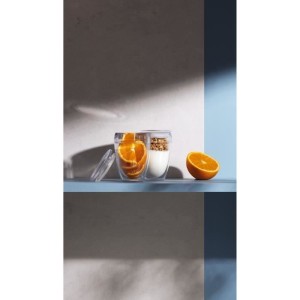 Set of 2 BODUM cups - Pavina To Go - Double-walled plastic - Airtig...