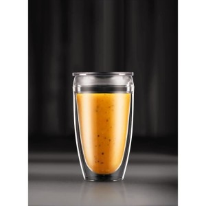 2er-Set BODUM-Becher - Pavina To Go - Doppelwandiger Kunststoff - L...