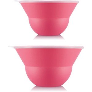 2er-Set Salatschüsseln 3 l und 4,9 l mit Silikondeckel - BODUM - To...