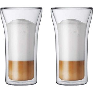 2er-Set Gläser - BODUM - Assam - Doppelwandig - 0,2 l - Transparent...