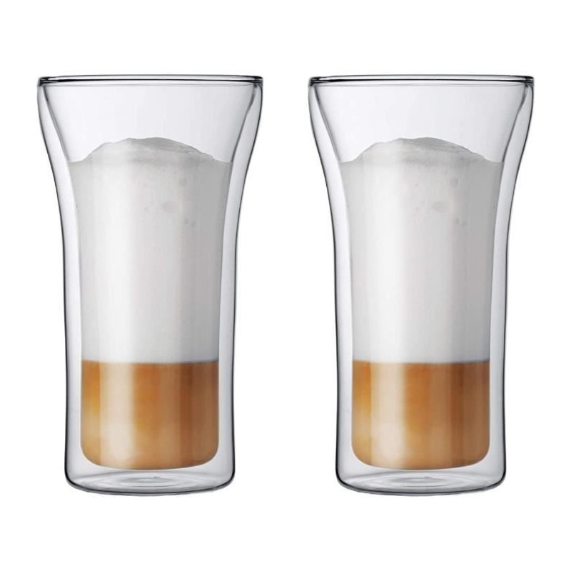 Set 2 verres - BODUM - Assam - Double paroi - 0.2 l - Transparent