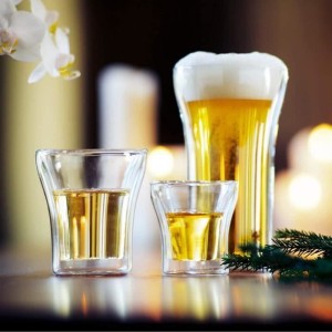 Set of 2 glasses - BODUM - Assam - Double wall - 0.2 l - Transparen...