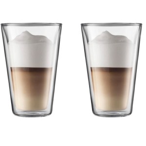 BODUM CANTEEN Set of 2 double wall glasses 0.4 l Transparent |  Gla...