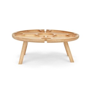 Plateau apéritif - LIVOO - MES150 - Bois d'hévéa - Plateau séparate...