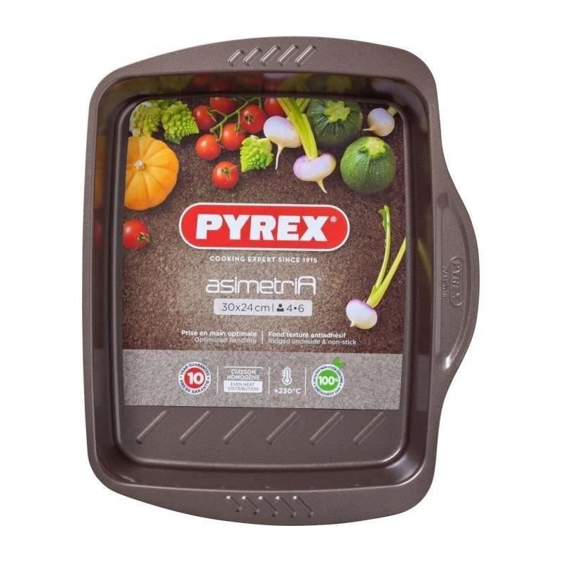 Plat a four - PYREX - 1452052 - Rectangulaire - En acier - 30 x 24 ...