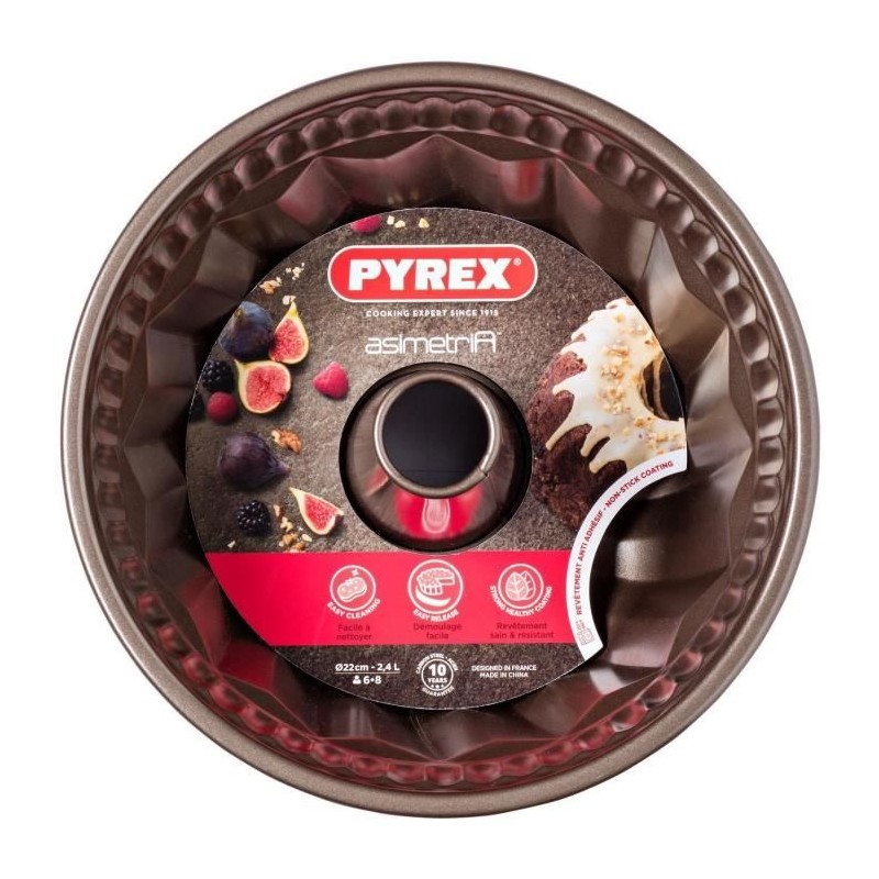 Kougloffform - PYREX - 1452019 - Metall - Antihaftbeschichtung - 22 cm