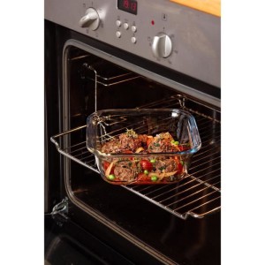 PYREX COOK & GO Conservation dish square 0,8l 16cm + Blue lid |  Lu...