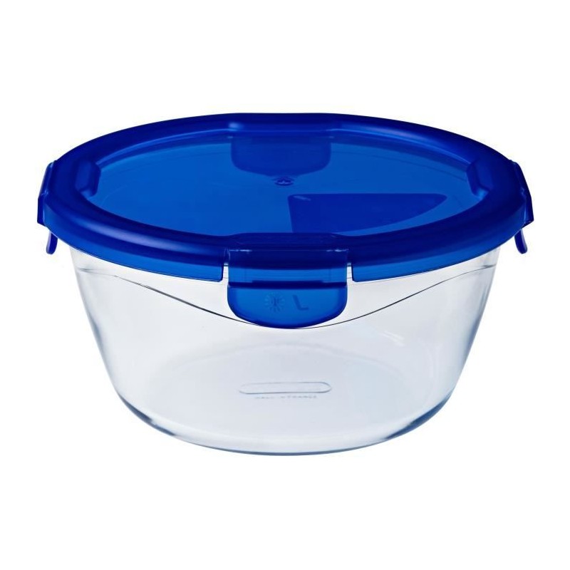 PYREX COOK & GO Round storage dish 1,6l 20cm + Blue lid |  Lunch bo...