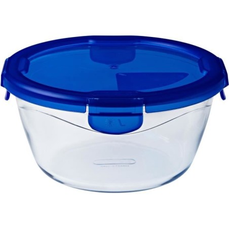 PYREX COOK & GO Round storage dish 1,6l 20cm + Blue lid |  Lunch bo...