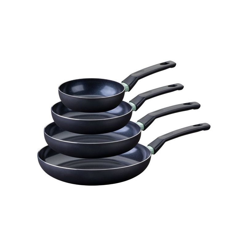 Set de 4 poeles - FACKELMANN - Brandao - Antiadhésives céramique - 16, 20, 24 et 28 cm