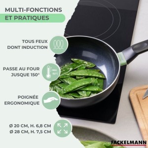 2er-Set Woks - FACKELMANN - Brandao - 20 und 28 cm