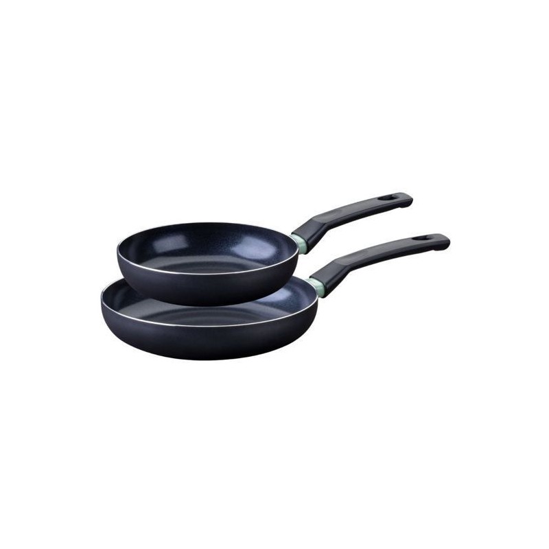 Set de 2 poeles a induction - FACKELMANN - Brandao - Aluminium céramique antiadhésif - Ø 20 et 24 cm