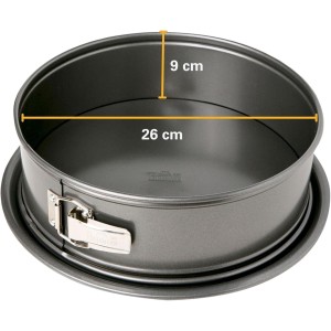 Backform mit herausnehmbarem Boden – BIRKMANN – EASY BAKING – Kohlenstoffstahl – Antihaftbeschichtung – 26 x 26 x 9 cm