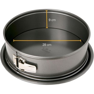 Backform mit herausnehmbarem Boden – BIRKMANN – EASY BAKING – Kohlenstoffstahl – Antihaftbeschichtung – 28 x 28 x 9 cm