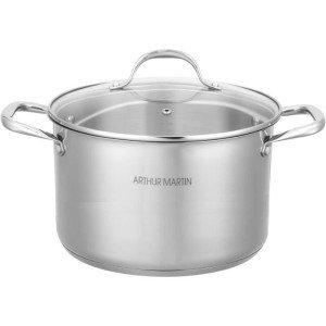 AM0073 Arthur Martin Stockpot 32 cm with lid – Stainless Steel – Al...