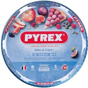 PYREX Classic Glassware pie plate 30 cm transparent |  Moules   | C...