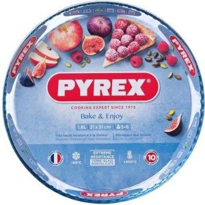PYREX Classic Glassware pie plate 30 cm transparent |  Moules   | C...