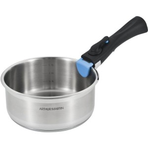 Induktionskochgeschirr-Set – ARTHUR MARTIN – AM2189 – Edelstahl 18/10 – 5-teilig – abnehmbarer Griff