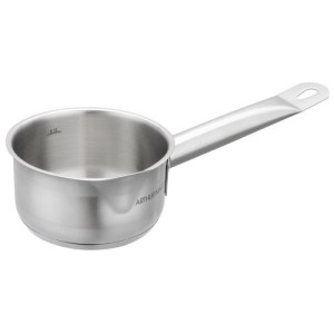 ARTHUR MARTIN Set de de 5 Casseroles - Acier inoxydable - Intérieur satiné avec graduation - Bec verseur - Tous feux dont indu
