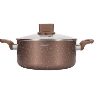 Pot - ARTHUR MARTIN - AM5531 - 28 cm with glass lid - Aluminum - Al...