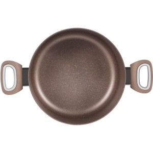 Pot - ARTHUR MARTIN - AM5531 - 28 cm with glass lid - Aluminum - All heat sources including induction