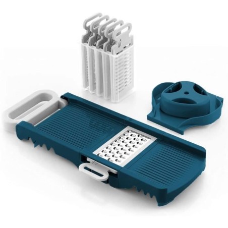 Klappbare Mandoline – ARTHUR MARTIN – AMM530 – 6 in 1 – 3 Reibenkli...