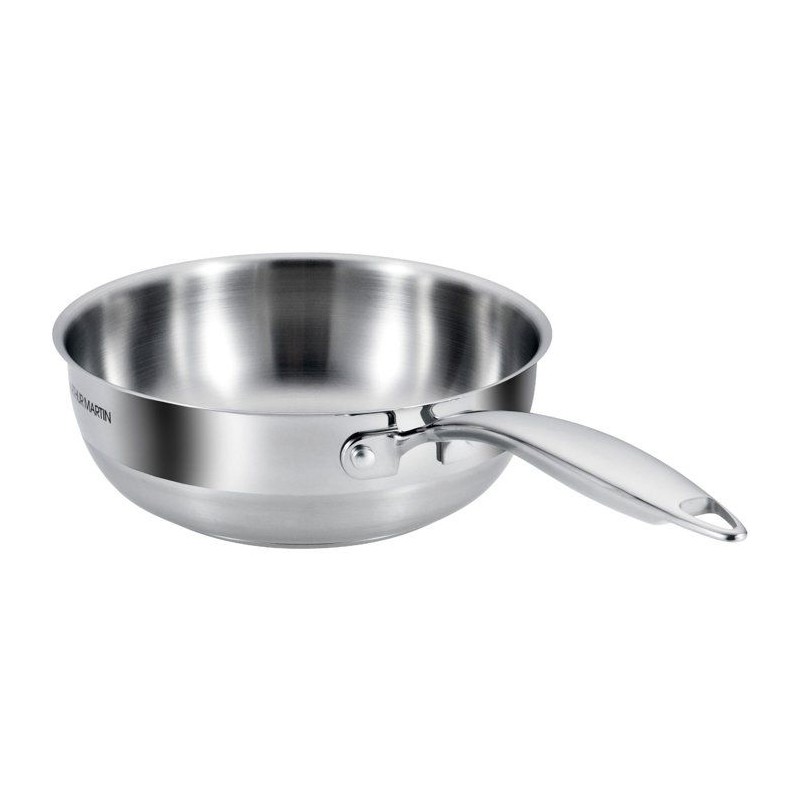 Sauteuse grand chef - ARTHUR MARTIN - AM4490 - Ø20 cm - Inox 18/10 - Tous feux dont induction