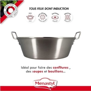 Jam pan - MENASTYL - 4615452 - Stainless steel - 40.5 cm