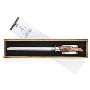 Wetzstahl – GESCHMIEDET – KATAI – VG10-Stahl – Griff aus Wurzelholz...