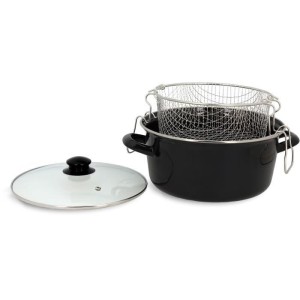 THEKITCHENETTE Fryer with lid 3645580 26cm All heat sources includi...