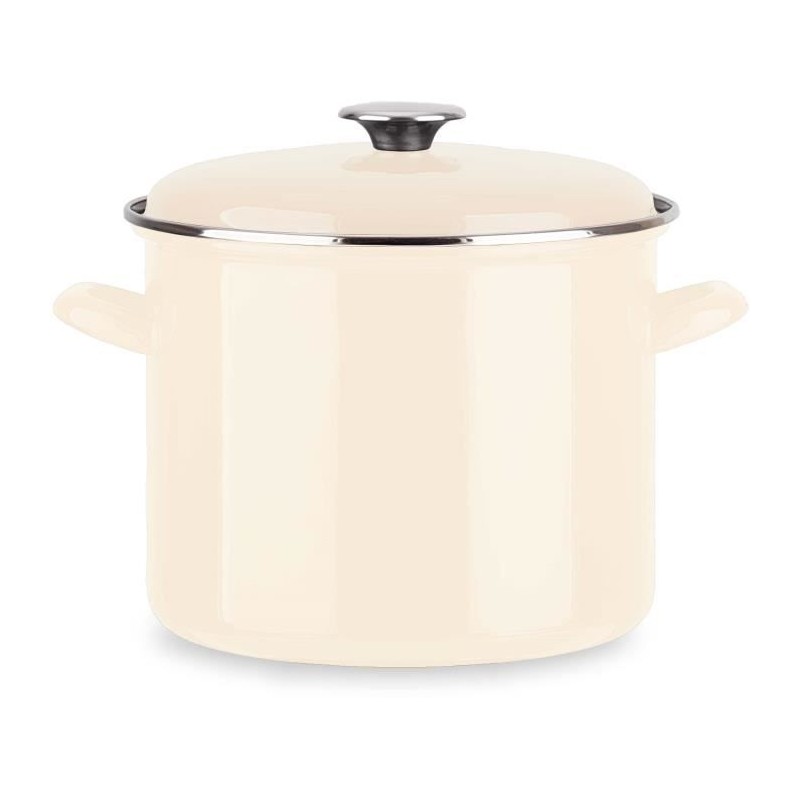 Caterer - BAUMALU - All hobs including induction - Enamel 26 x 20 cm - Ivory color