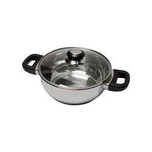 BAUMALU 331974 24 cm stainless steel casserole with bakelite sapphi...