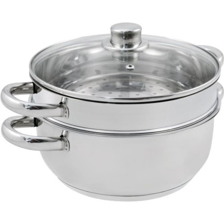 BAUMALU Dampfkombination - 24 cm - 2 Körper