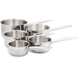 BAUMALU 344200 Serie 5 Edelstahlpfannen Gastronomie 12 bis 20 cm | ...