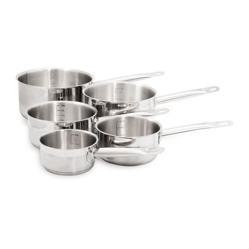 BAUMALU 344200 Series 5 stainless steel pans Gastronomy 12 to 20 cm