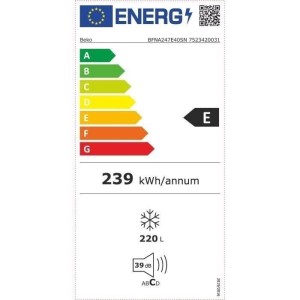 BEKO BFNA247E40SN Einbau-Gefrierschrank – 220 l – Weiß