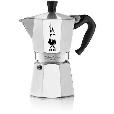 Italienische Kaffeemaschine – BIALETTI – MOKA EXPRESS – 6 Tassen – 0,30 l – Silber