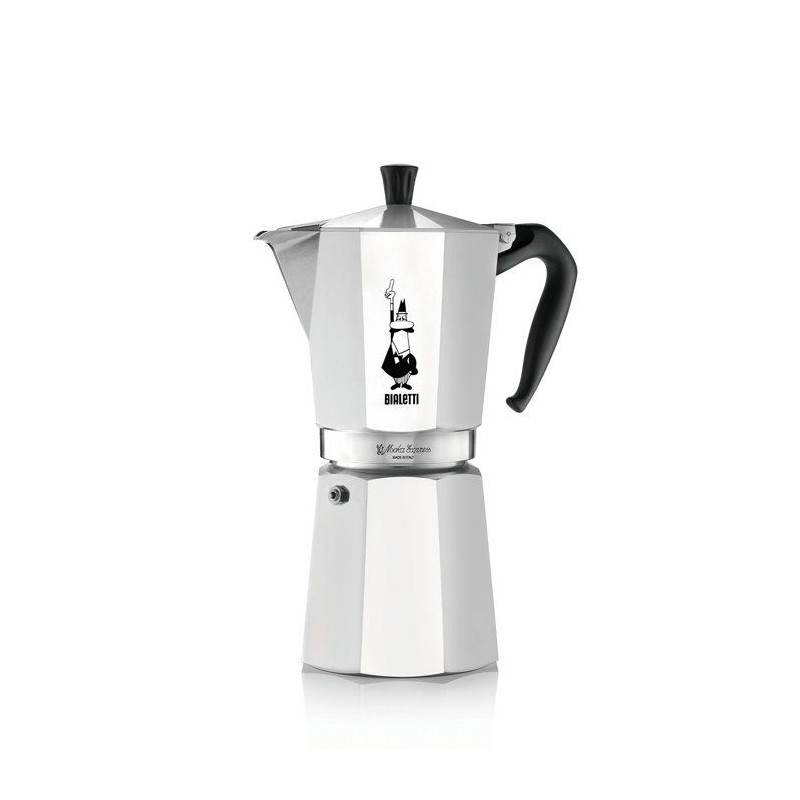 Cafetiere italienne - BIALETTI - Moka Express - Tous feux sauf induction - 18 tasses - 810 ml - Inox