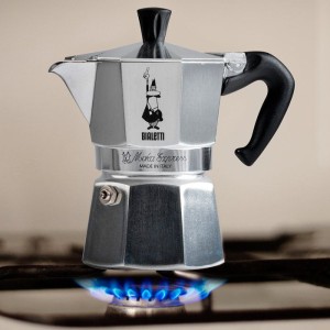 Cafetiere italienne - BIALETTI - Moka Express - Tous feux sauf induction - 18 tasses - 810 ml - Inox