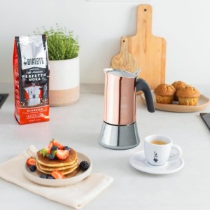 Cafetiere italienne - BIALETTI - NEW VENUS - 6 tasses - 0,24 L - Cuivre