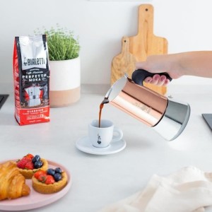 Cafetiere italienne - BIALETTI - NEW VENUS - 6 tasses - 0,24 L - Cuivre
