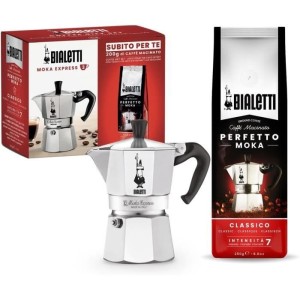 Italian coffee maker + 1 Perfetto Moka Classico coffee - BIALETTI -...